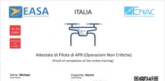patentino drone
