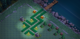 Clash of Clans come creare lettere con l'erba