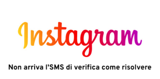 Instagram non invia SMS con codice di verifica