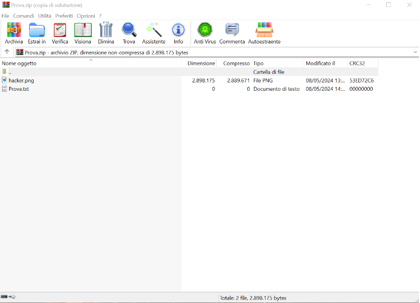 Tutorial 2 - come nascondere file in foto/immagini