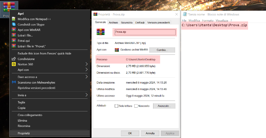 Tutorial 3 - come nascondere file in foto/immagini