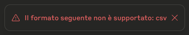 Claude.ai formato csv non supportato